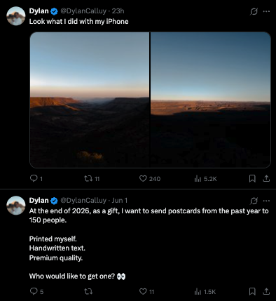 Dylan's X account